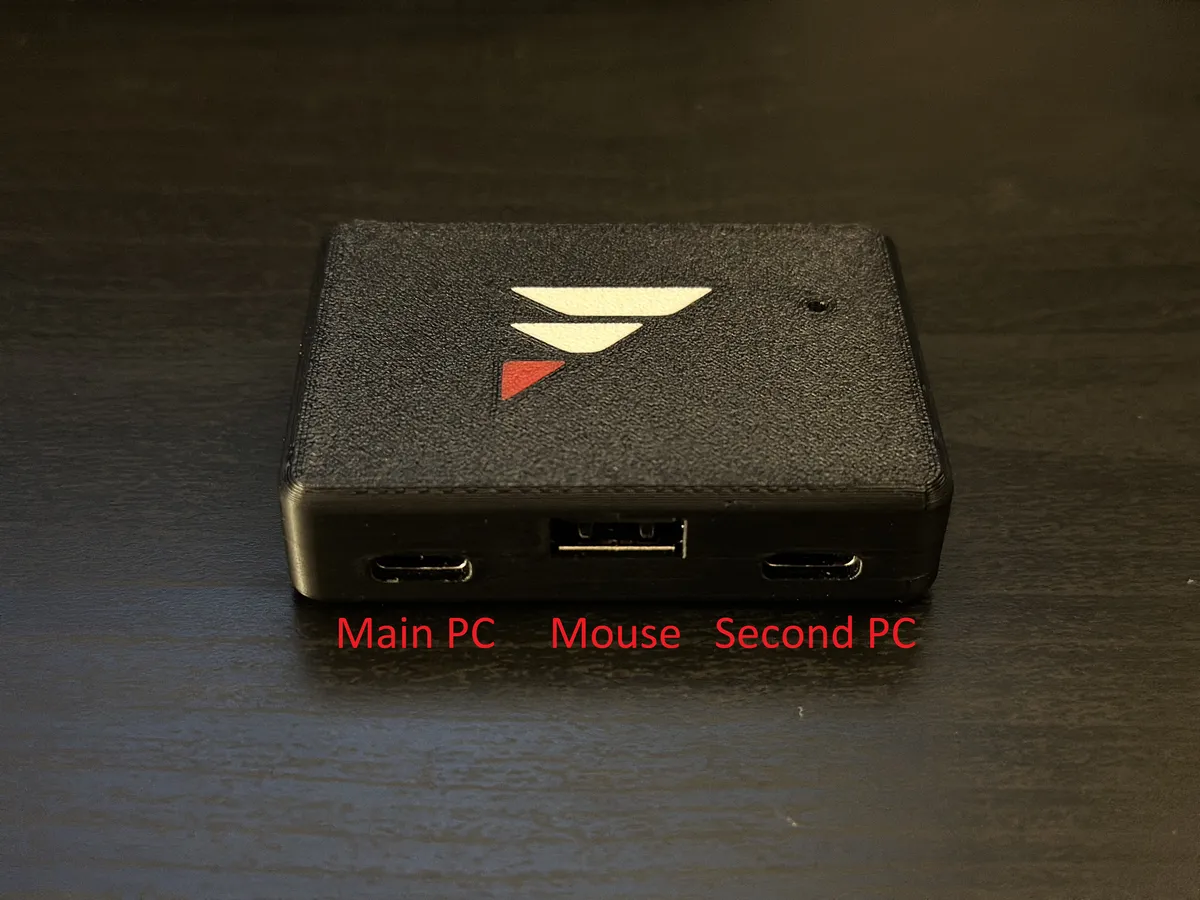 Ferrum port layout showing Main PC, Mouse, and Second PC connections